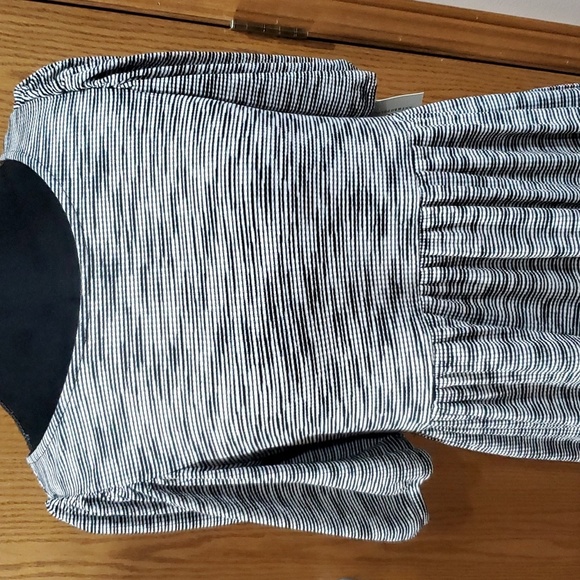 Anthropologie Daily practice cross back stretch midi dress NWT grey space dye - Picture 2 of 11